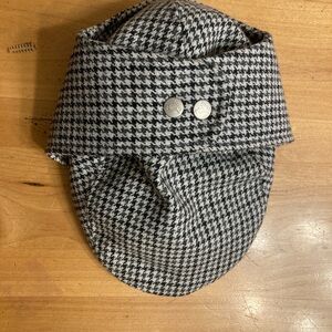 Kangol Black and White Houndstooth Cap